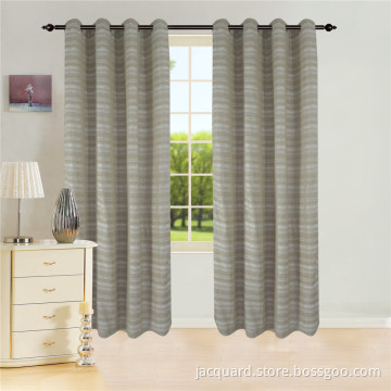 Stripe Jacquard Grommet Curtain